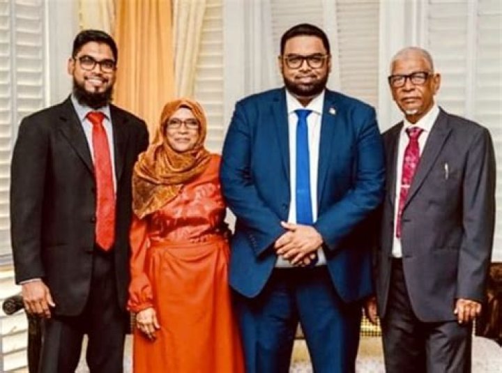 Irfaan Ali&rsquo;s parents beam with pride as their son his