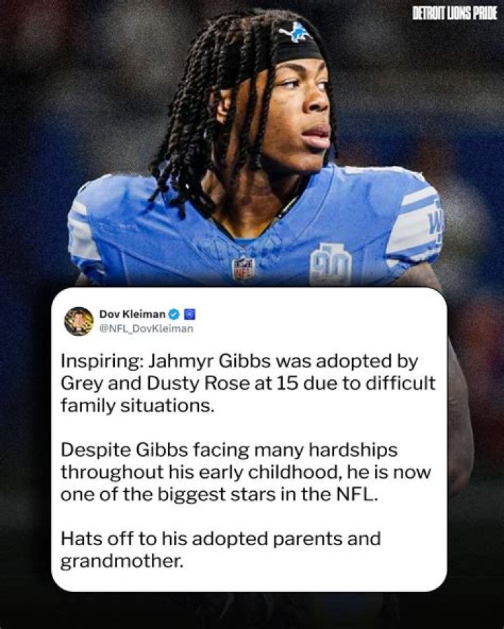 Jahmyr Gibbs Parents Adopted Him Greg Ross And Neka Willis