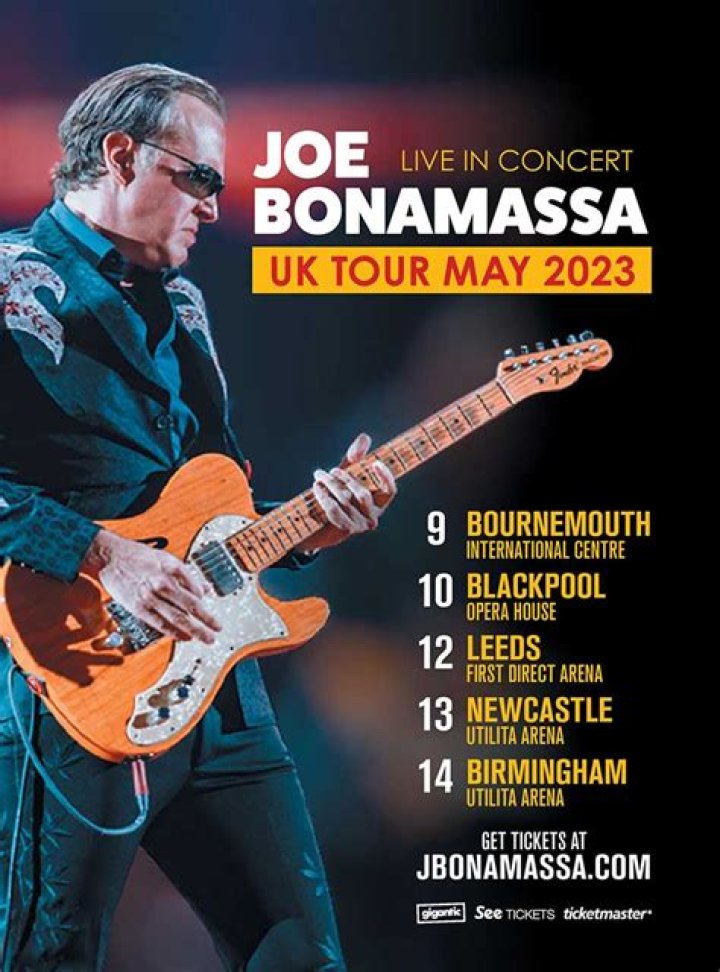 Joe Bonamassa 2023 UK Tour RAMzine