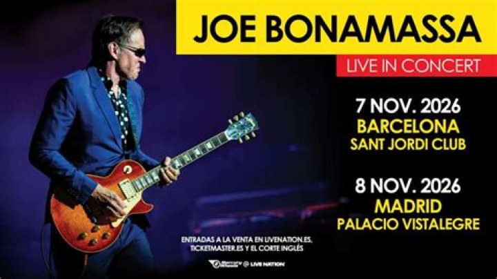 Joe Bonamassa fechas de gira 2022 2023. Joe Bonamassa entradas y