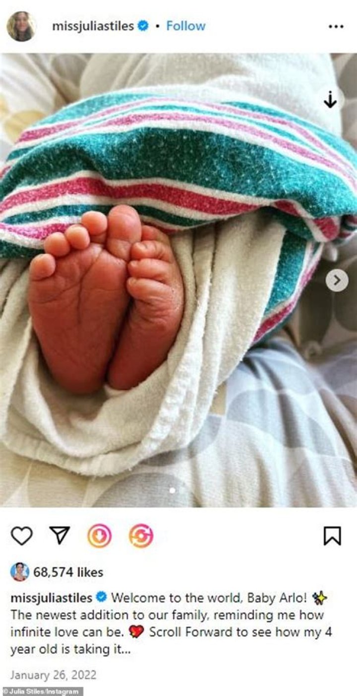 Julia Stiles second child with husband Preston J Cook as she