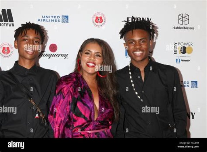 Kai Millard Morris, Kailand Morris and Stevie Wonder Sandra Rose