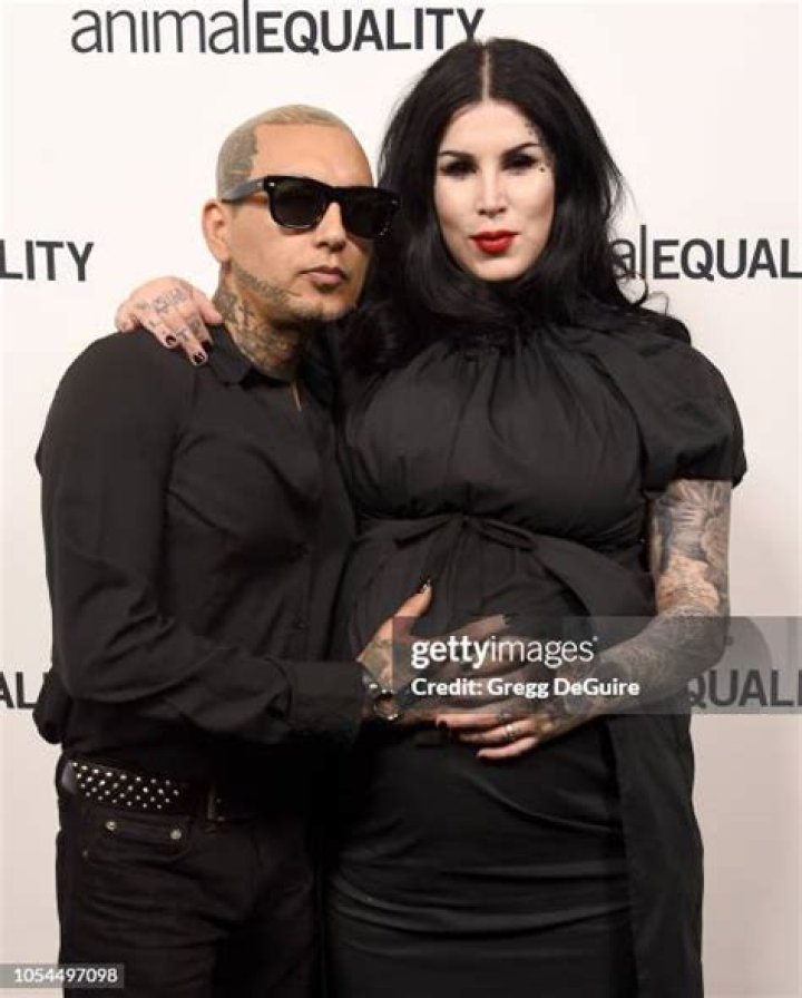 Kat Von D and Husband Leafar Seyer Son Leafar