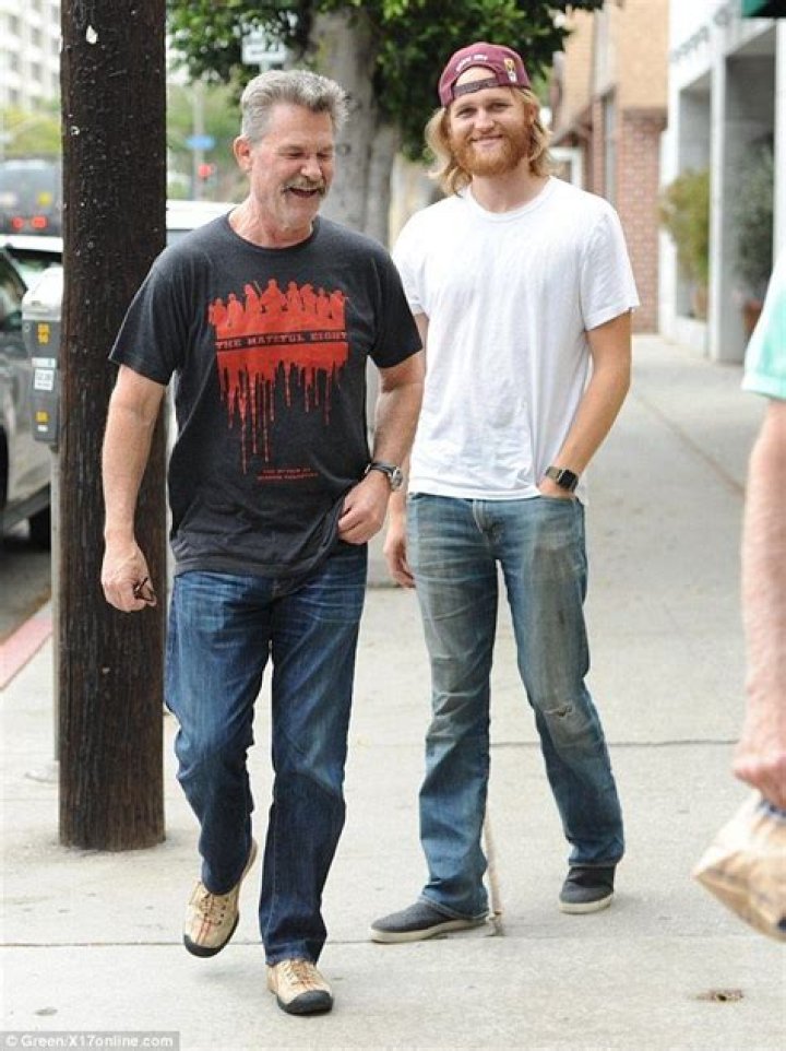 Kurt Russell sports a new short haircut while cruising around town