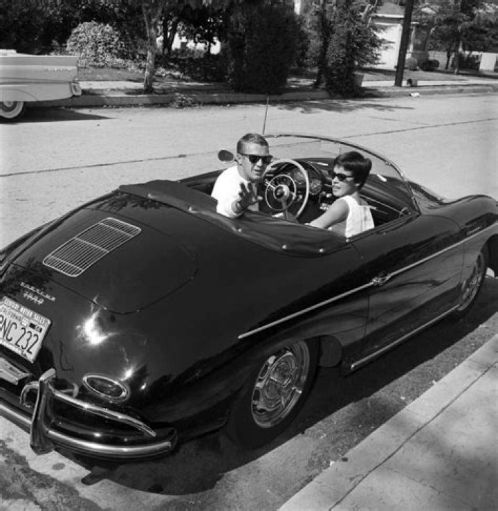 Larry Barbier Steve McQueen and Neile Adams in 1961 with his beloved