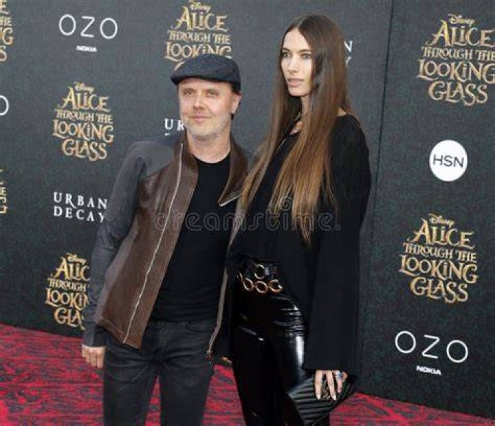 Lars Ulrich y Jessica Miller en la fiesta PreGrammy 2014 de Clive