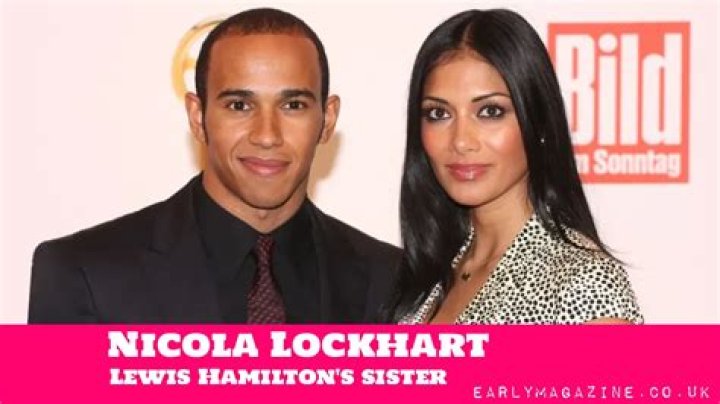 Lewis Hamilton with sister Nicola Lockhart Celebrities InfoSeeMedia