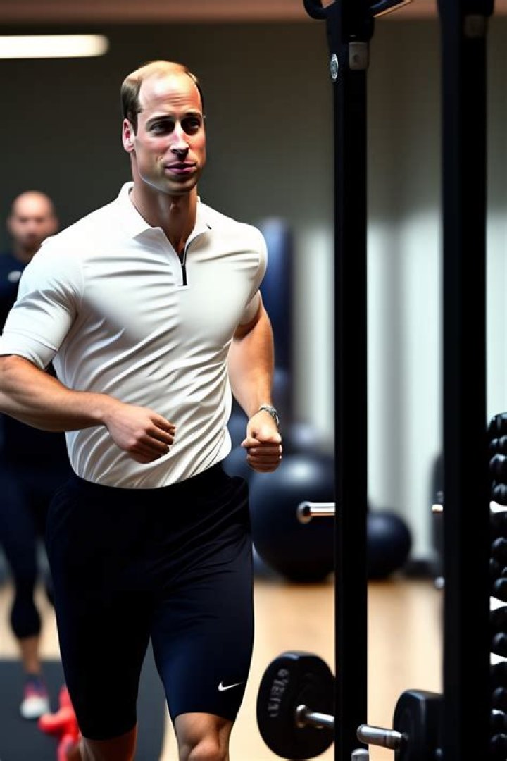 Lexica Prince William working out at the gym