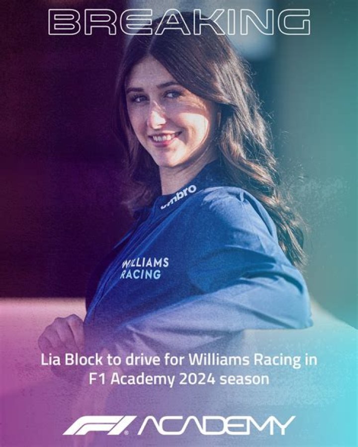 Lia Block Signs With Williams To Race In F1 Academy In 2024