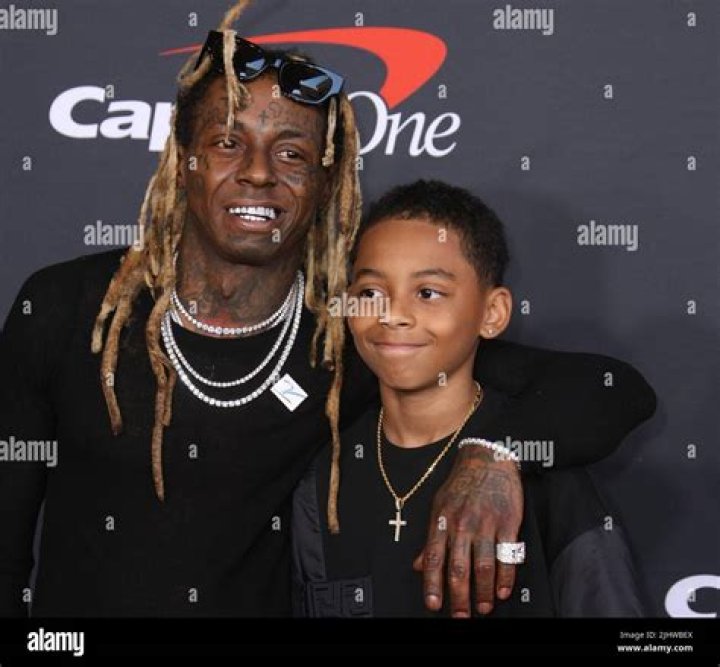Lil Wayne and Kameron Carter Lil Wayne and Son Kameron Carter at the