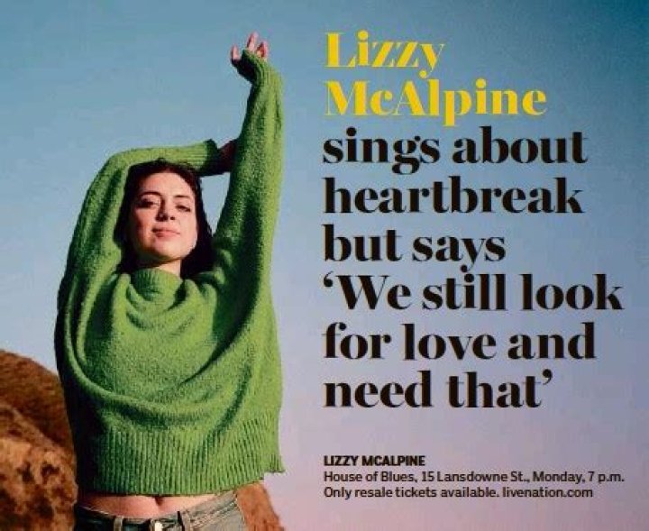 Lizzy McAlpine sings about heartbreak but says &lsquo;We still look for love