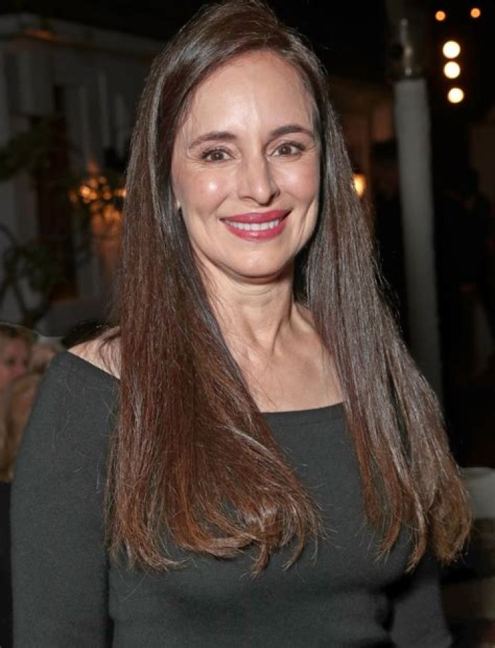 Madeleine Stowe in a Black Checked Shirt Was Seen Out with Her Husband