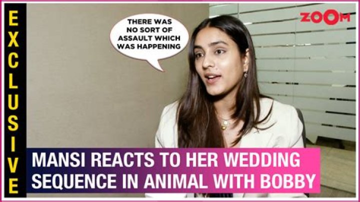 Mansi Taxak of Animal film speaks out about her controversial wedding