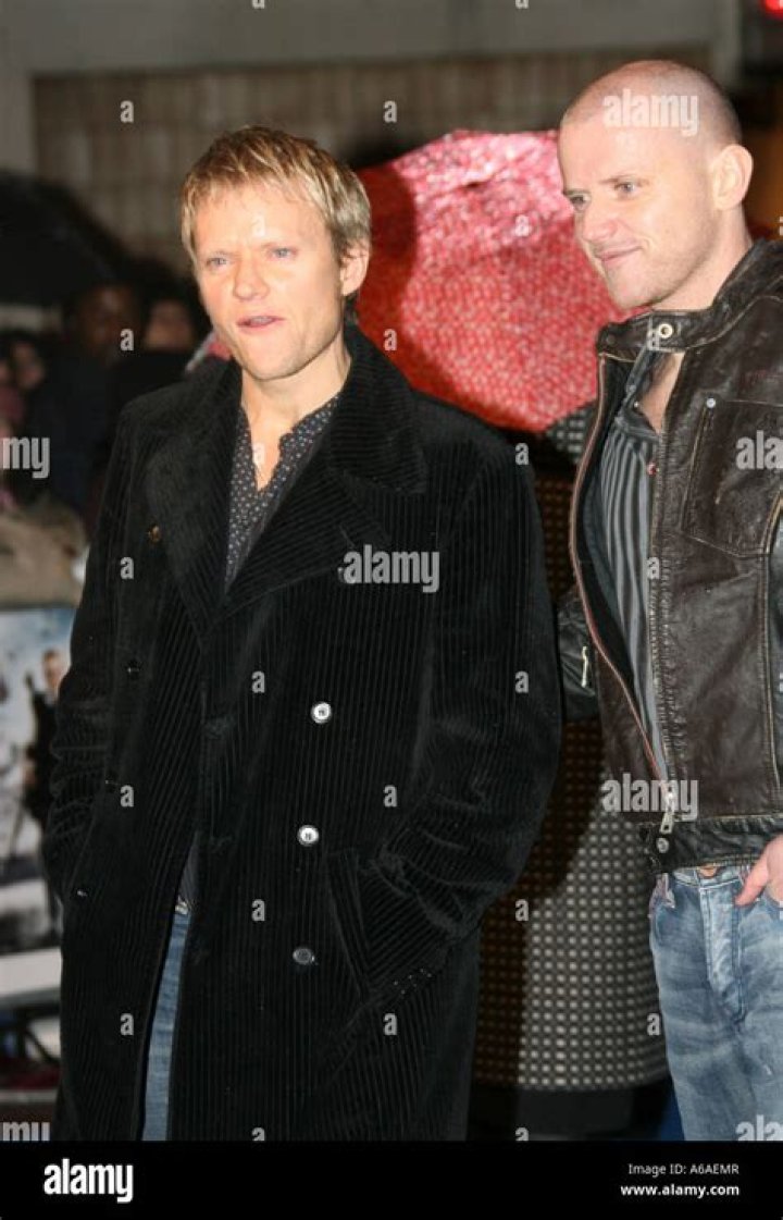 Marc Warren and brother in Leicester Square West End London England GB