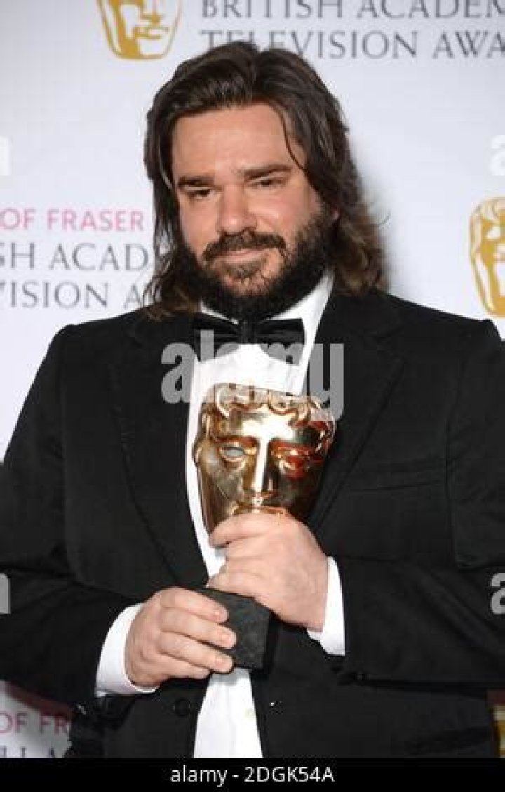 Matt Berry with the BAFTA for Male performance in a comedy program for