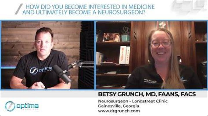 Meet Dr. Betsy Grunch a board certified neurosurgeon that practices