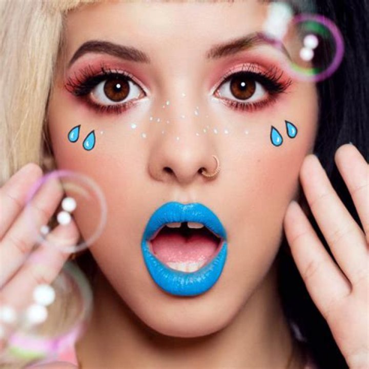 Melanie Martinez Makeup Blue Eyeshadow, Orange Eyeshadow & Brown