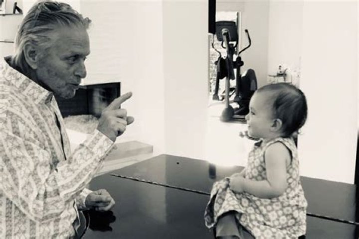 Michael Douglas Bonds with Baby in Cameron Douglas' Father's Day Tribute