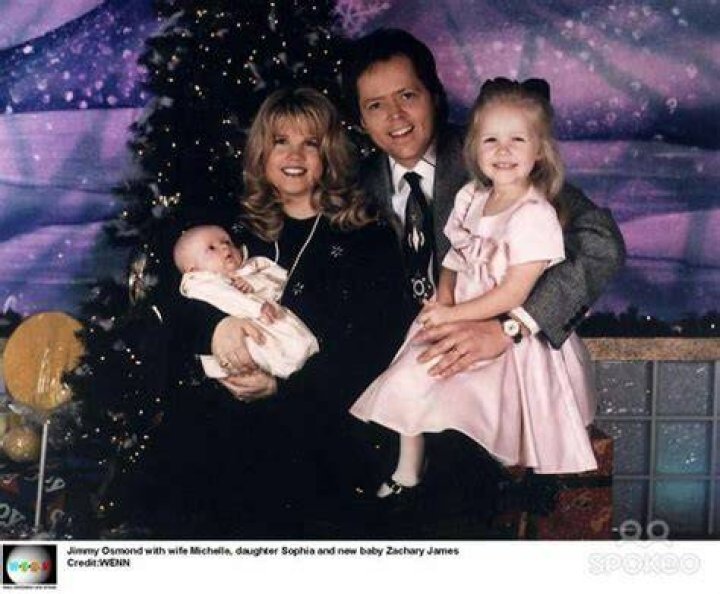 Michelle and Jimmy Osmond and their first child, Sophia with his