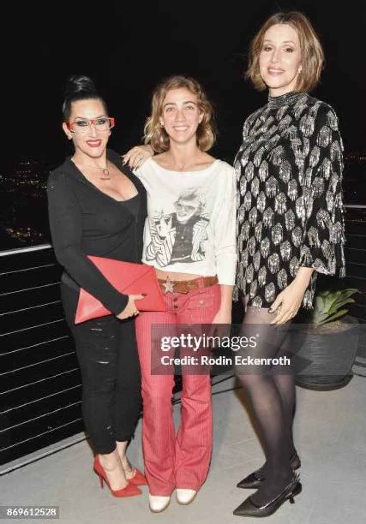 Michelle Visage, daughter Lillie Case, and writer Our Lady J pose for