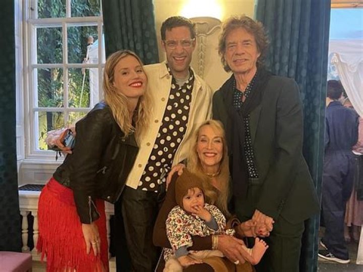 Mick Jagger poses with his four sons to ring in his 75th birthday
