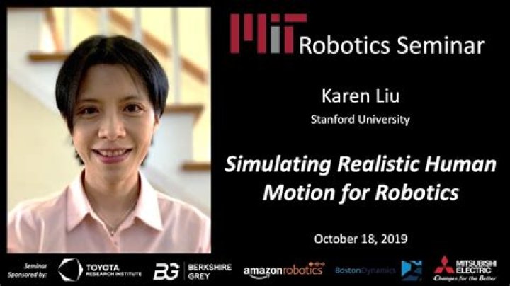 MIT Robotics Karen Liu Simulating Realistic Human Motion for