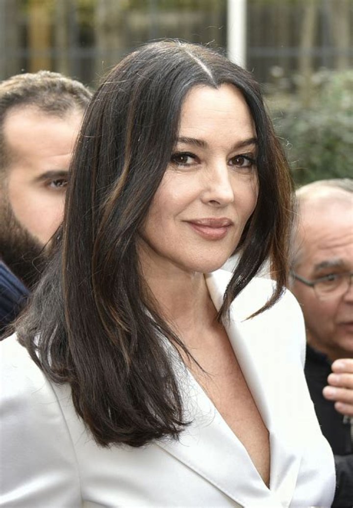 Monica Bellucci Arriving at a Recording for Vivement Dimanche TV Show