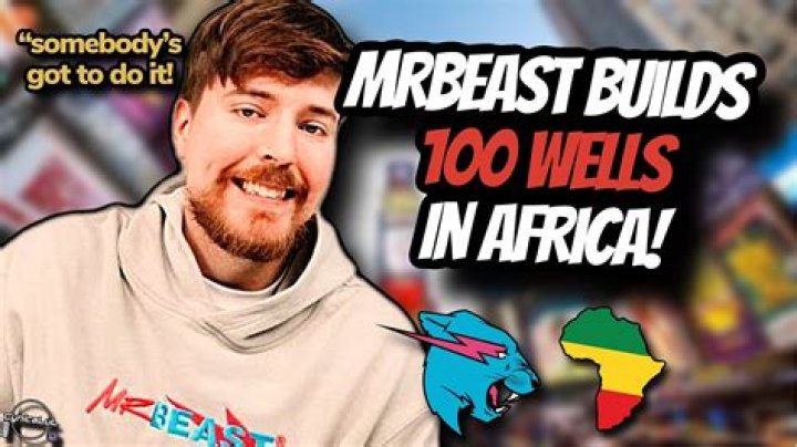 MrBeast builds 100 wells in Africa, attracting praise and some