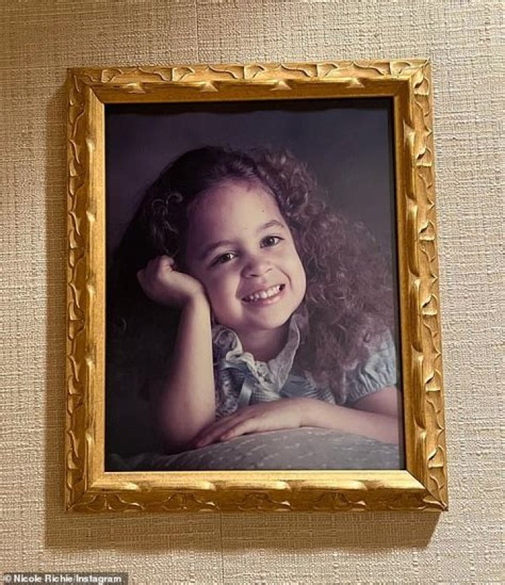 Nicole Richie shares cute childhood portraits of herself with her