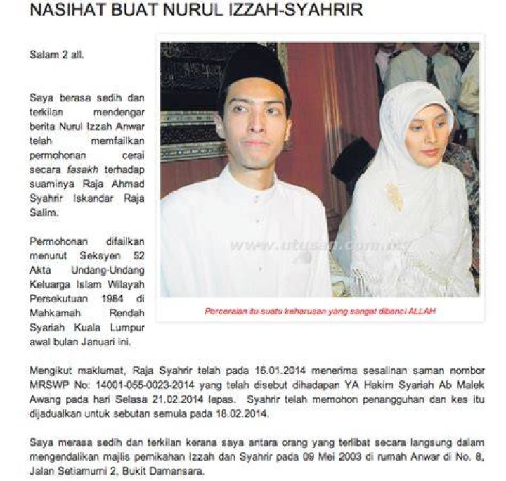 Nurul Izzah Divorcing Her Husband Of 10 Years? Why?