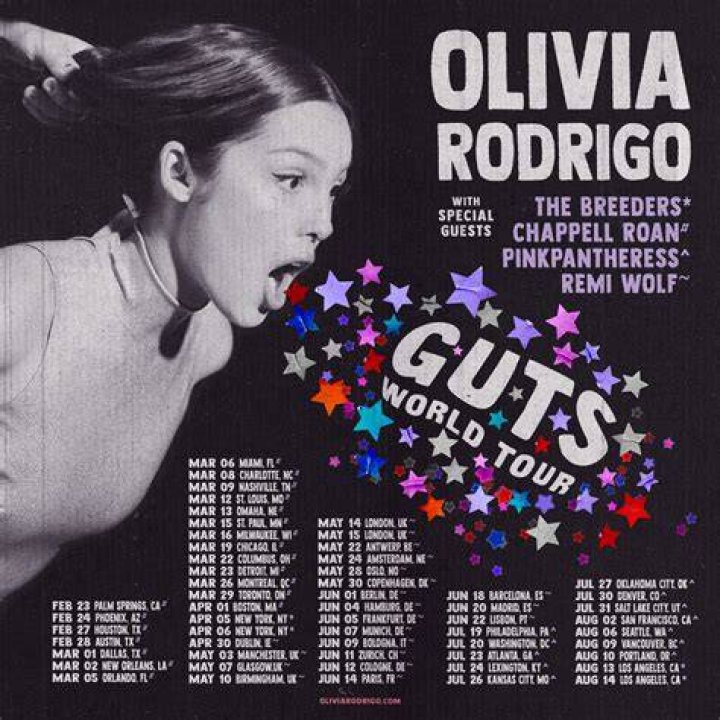 Olivia Rodrigo announces 2024 'Guts' world tour WebTimes
