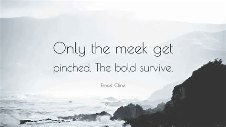 Only The Meek Get Pinched. The Bold Survive YouTube