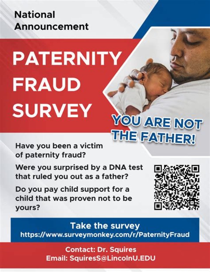 Paternity Fraud Survey For Immediate Release