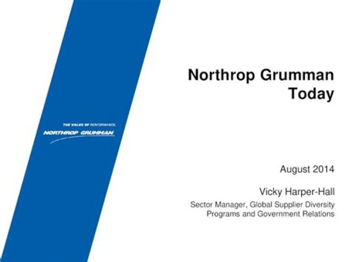 (PDF) Northrop Grumman Today Bill Posey · Northrop Grumman Today
