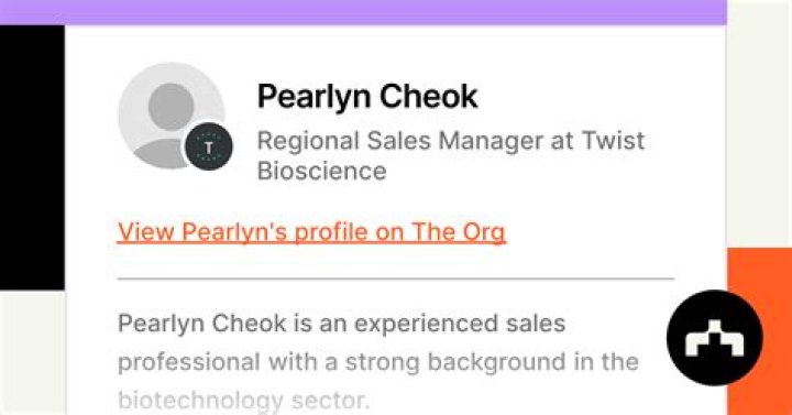 Pearlyn Cheok Regional Sales Manager at Twist Bioscience The Org