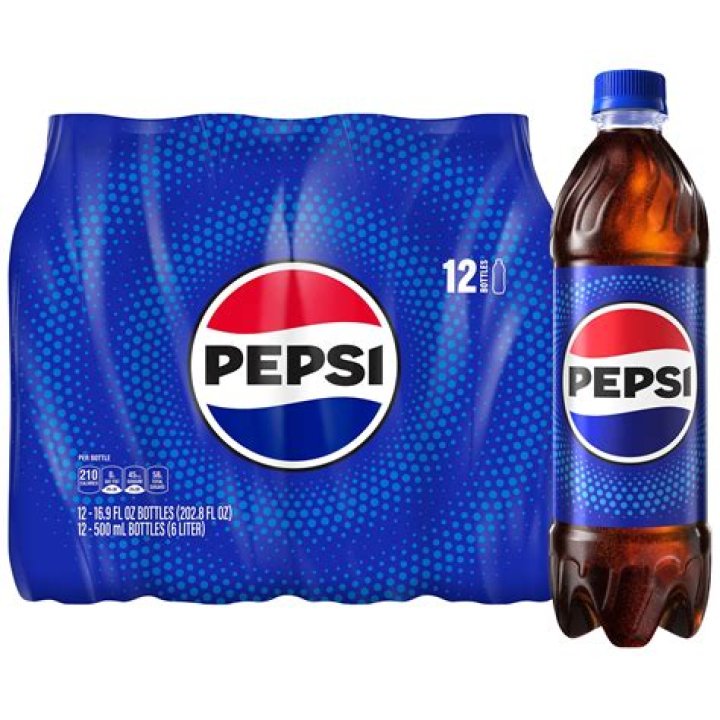 Pepsi Cola Soda Pop, 16.9 oz, 6 Pack Bottles