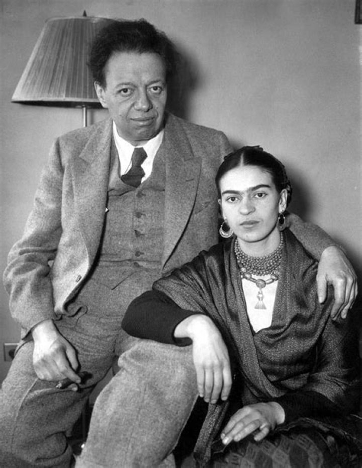 Photo Shows Diego Rivera And His Wife Frida Kahlo In Their Apartment In