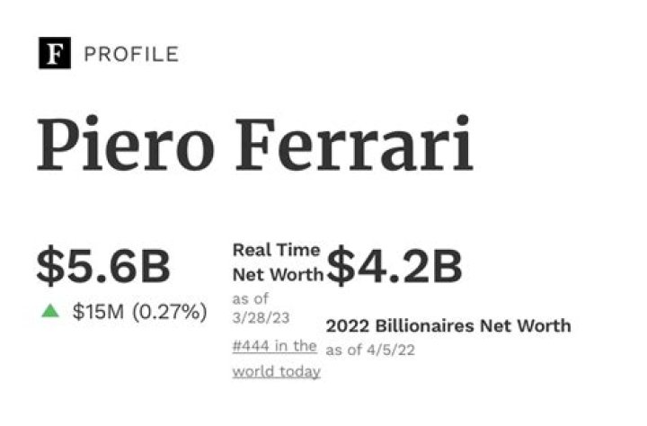 Piero Ferrari trasferisce le sue quote in un trust per "il benessere
