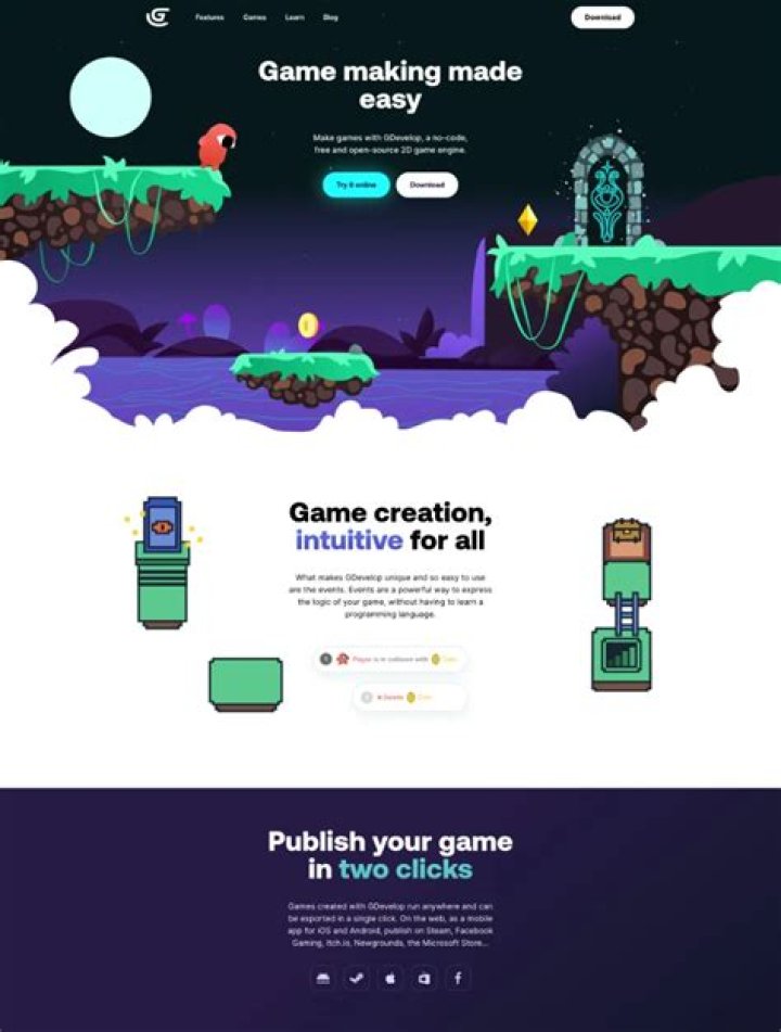 Pin on Game Landing page