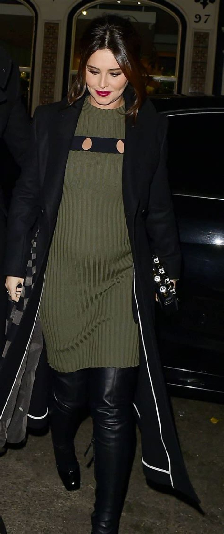 Pregnant CHERYL COLE Night Out in London 11/29/2016 HawtCelebs