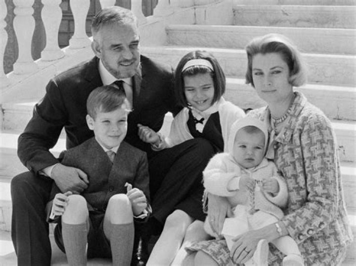 Princess Grace of Monaco with her three children in 1969. Grace kelly