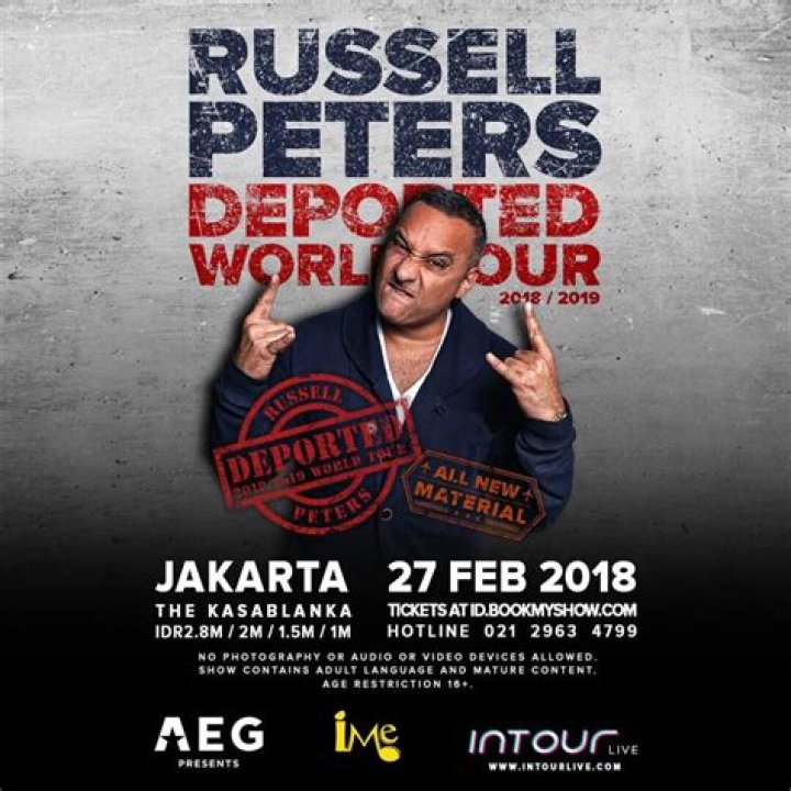 Russell Peters to hold Jakarta show in February Entertainment The