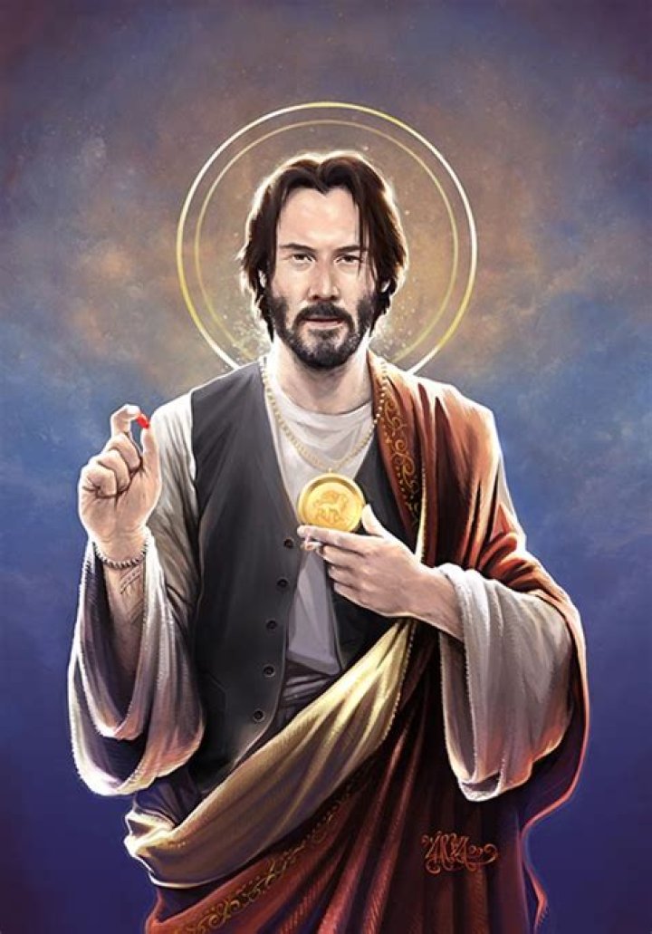 Saint Keanu of Reeves The Art of Vincent Carrozza