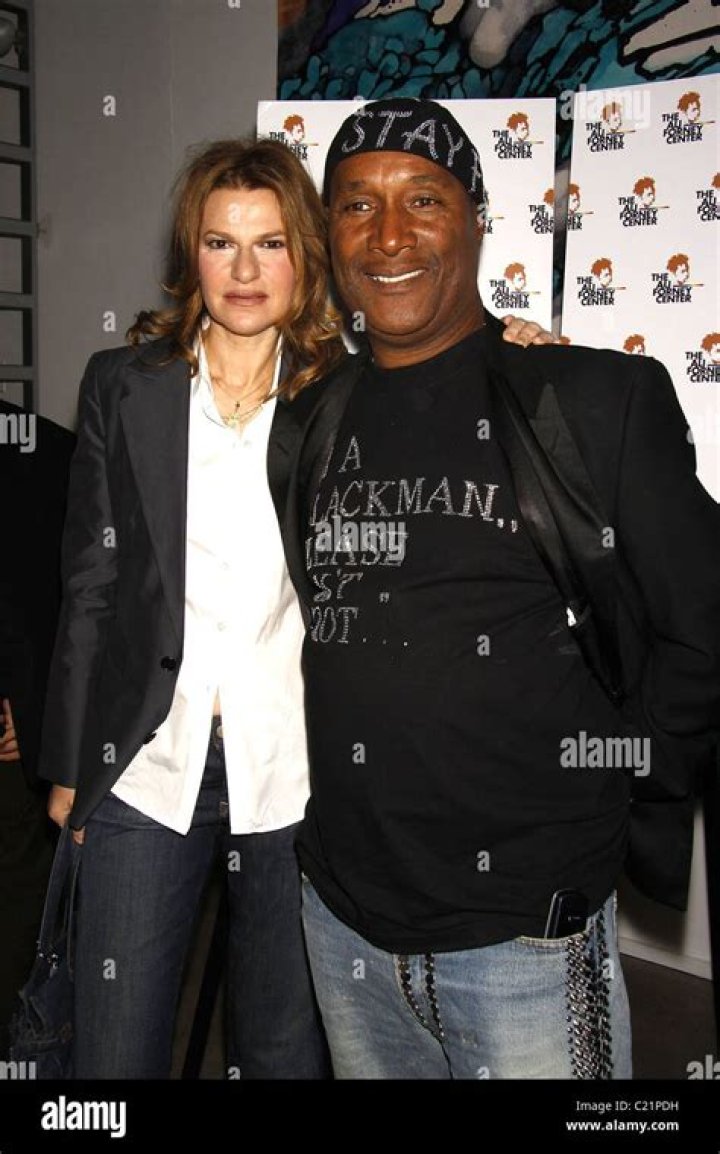 Sandra Bernhard poses with comedian Paul Mooney attending 'A Place At