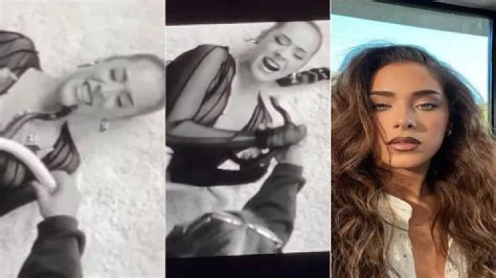 Scary moment singer, Maeta, was bitten by a snake during a video shoot