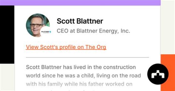 Scott Blattner CEO at Blattner Energy, Inc. The Org