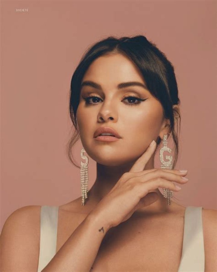 Selena Gomez, beautiful celebrity singer portrait photograph. T