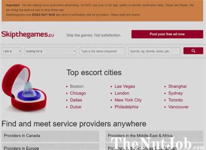 SkipTheGames Escort Site Review Possible Stings, Scams & More