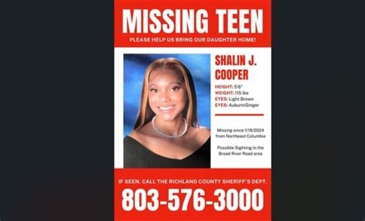 South Carolina Shalin Cooper Missing Has She Been Found?