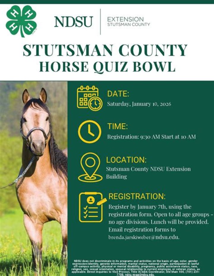 Stutsman County 4H Quiz Bowl Results News Dakota